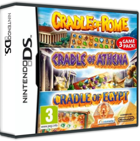 3 Game Pack!: Cradle of Rome / Cradle of Athena / Cradle of Egypt - Box - 3D (Europe) - 900x911