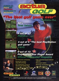 VR Golf '97 - Advertisement Flyer - Front (Europe) - 1430x1960