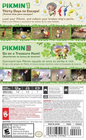 Pikmin 1 + 2 - Box - Back (North America) - 926x1500