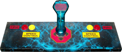 Solar Fox - Arcade - Control Panel (United States) - 2250x956