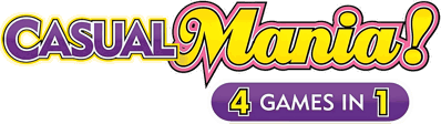 Casual Mania!: 4 Games in 1 - Clear Logo (North America) - 1200x338