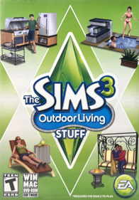 The Sims 3: Outdoor Living Stuff - Box - Front (North America) - 858x1230