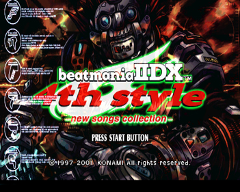 beatMania IIDX 4th Style: New Songs Collection - Screenshot - Game Title (Japan) - 640x512
