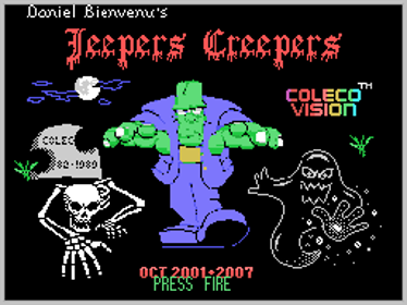 Jeepers Creepers - Screenshot - Game Title (World) - 256x192