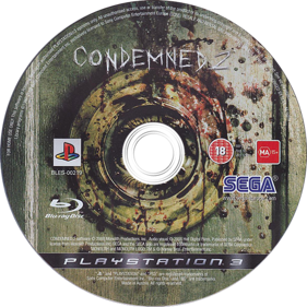 Condemned 2: Bloodshot - Disc (Europe) - 500x500