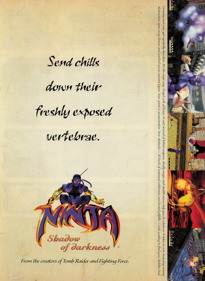 Ninja: Shadow of Darkness - Advertisement Flyer - Front (United States) - 1607x2200