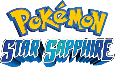 Pokémon Star Sapphire - Clear Logo (World) - 1039x610