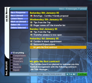 Championship Manager 2006 - Screenshot - Gameplay (Europe) - 640x576