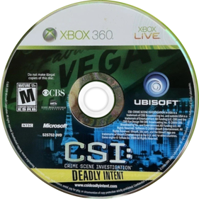 CSI: Deadly Intent - Disc (North America) - 757x756