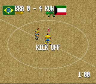 Head-On Soccer - Screenshot - Gameplay (World) - 256x224