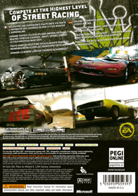 Need for Speed: ProStreet - Box - Back (Europe) - 3020x4291