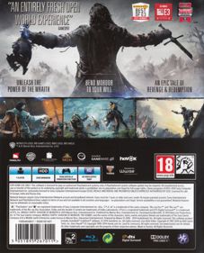 Middle-Earth: Shadow of Mordor - Box - Back (Europe) - 647x800