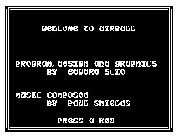 Airball - Screenshot - Game Title (United Kingdom) - 272x208