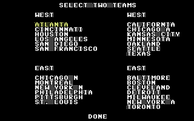 Tony La Russa's Ultimate Baseball - Screenshot - Game Select (North America) - 320x200