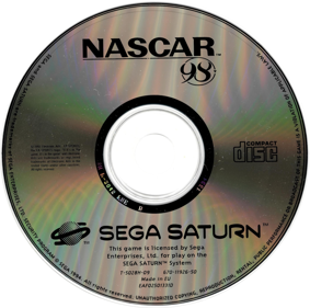NASCAR 98 - Disc (Europe) - 1231x1221