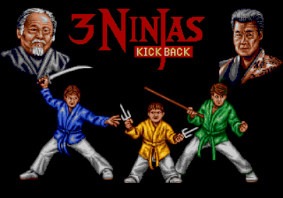 3 Ninjas Kick Back / Hook - Screenshot - Game Title (North America) - 640x448