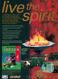 Olympic Soccer - Advertisement Flyer - Front (United Kingdom) - 1603x2200
