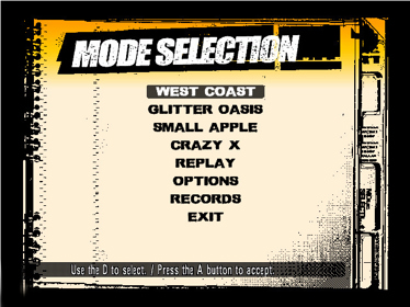 Crazy Taxi 3: High Roller - Screenshot - Game Select (World) - 640x480