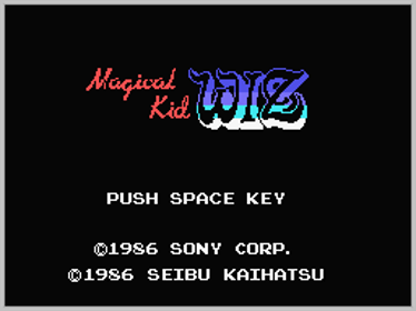 Magical Kid Wiz - Screenshot - Game Title (World) - 256x192