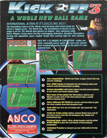 Kick Off 3 - Box - Back (Europe) - 923x1182