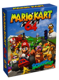 Mario Kart 64 - Box - 3D (United States) - 762x1024