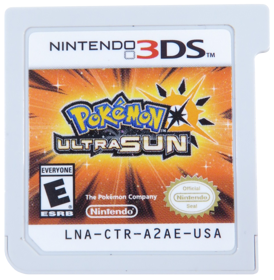 Pokémon Ultra Sun - Cart - Front (North America) - 969x991