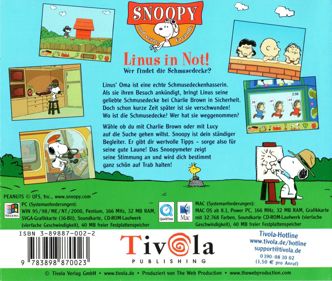 Where's the Blanket Charlie Brown? - Box - Back (Germany) - 946x800