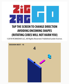 Zig Zag Go - Screenshot - Gameplay (World) - 420x510