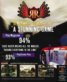 Rage Racer - Advertisement Flyer - Front (United Kingdom) - 1791x2200