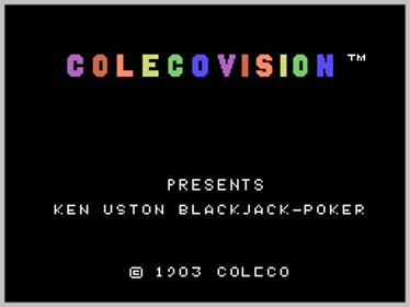 Ken Uston Blackjack/Poker - Screenshot - Game Title (World) - 256x192