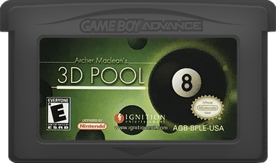 Archer Maclean's 3D Pool - Cart - Front (North America) - 465x275
