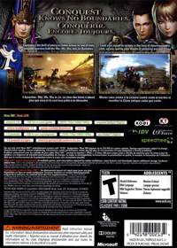 Dynasty Warriors 7 - Box - Back (North America) - 640x895