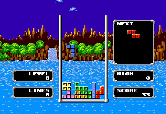 Illustration of Sonic Tetris