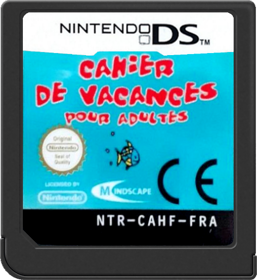 Cahier de Vacances pour Adultes - Cart - Front (France) - 517x564