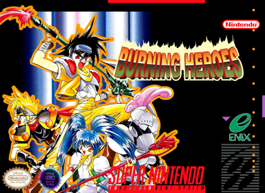 Nekketsu Tairiku: Burning Heroes - Fanart - Box - Front (North America) - 1050x767