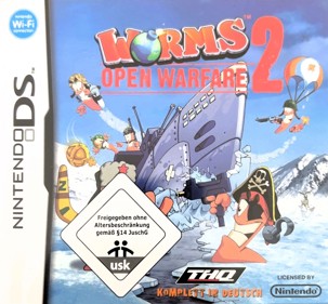 Worms: Open Warfare 2 - Box - Front (Germany) - 1279x1186