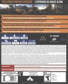 theHunter: Call of the Wild - Box - Back (Canada) - 644x800