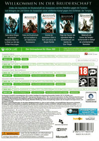 Assassin's Creed: Heritage Collection - Box - Back (Europe) - 1455x2056