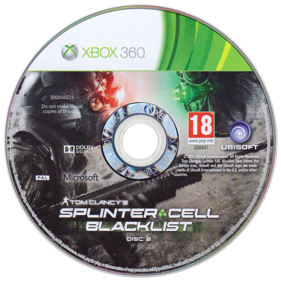 Tom Clancy's Splinter Cell: Blacklist - Disc (Europe) - 900x900