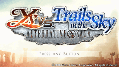 Ys vs. Sora no Kiseki: Alternative Saga - Screenshot - Game Title (World) - 480x272