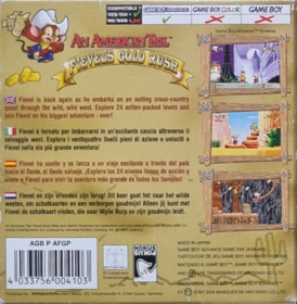 An American Tail: Fievel's Gold Rush - Box - Back (Europe) - 576x589