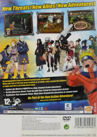 Naruto: Uzumaki Chronicles 2 - Box - Back (Europe) - 1545x2161
